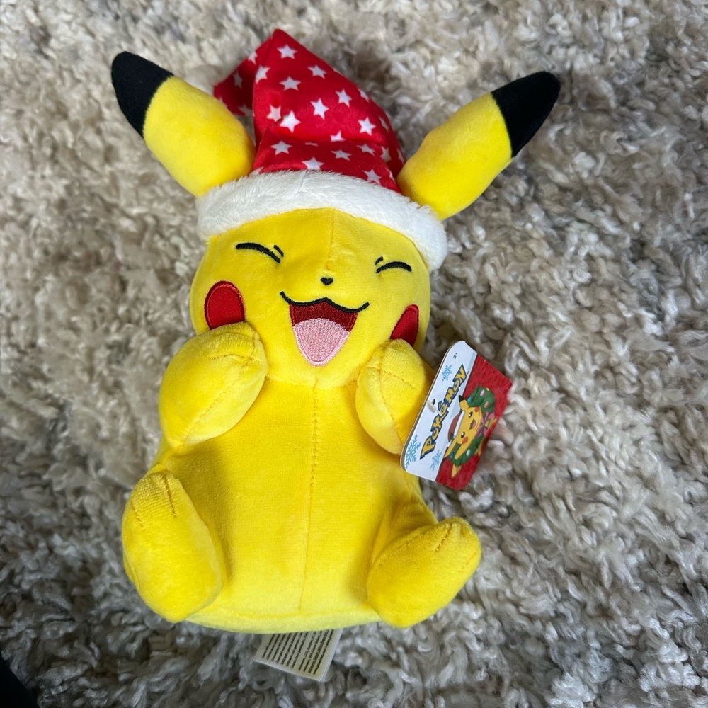 Pikachu and squirtle plushies